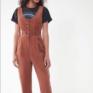 NWOT UO Gretal Button Down Corduroy Jumpsuit